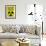 Zombie Fallout Shelter Sign Black Triangle Poster-null-Framed Poster displayed on a wall