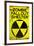 Zombie Fallout Shelter Sign Black Triangle Poster-null-Framed Poster