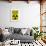 Zombie Fallout Shelter Sign Black Triangle Poster-null-Framed Poster displayed on a wall