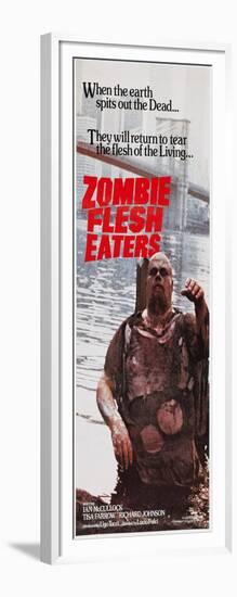 Zombie Flesh Eaters, Australian poster art, 1979-null-Framed Art Print