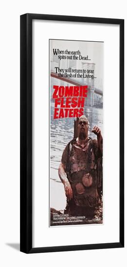 Zombie Flesh Eaters, Australian poster art, 1979-null-Framed Art Print