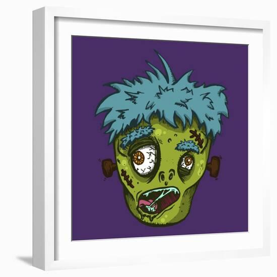 Zombie Head-Lauren Ramer-Framed Giclee Print