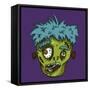 Zombie Head-Lauren Ramer-Framed Stretched Canvas
