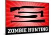 Zombie Hunting Red Sports Poster Print-null-Mounted Poster