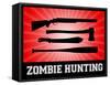 Zombie Hunting Red Sports Poster Print-null-Framed Stretched Canvas