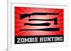 Zombie Hunting Red Sports-null-Framed Art Print