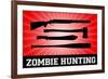 Zombie Hunting Red Sports-null-Framed Art Print