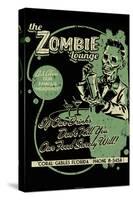 Zombie Lounge by Retro-A-Go-Go Poster-null-Stretched Canvas