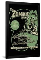 Zombie Lounge by Retro-A-Go-Go Poster-null-Framed Poster