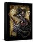 Zombie Outlaw With Revolver-FlyLand Designs-Framed Stretched Canvas