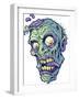 Zombie-Pattern_Head-01-FlyLand Designs-Framed Giclee Print