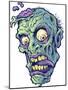 Zombie-Pattern_Head-01-FlyLand Designs-Mounted Giclee Print