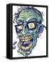 Zombie-Pattern_Head-04-FlyLand Designs-Framed Stretched Canvas