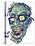 Zombie-Pattern_Head-04-FlyLand Designs-Stretched Canvas
