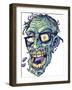 Zombie-Pattern_Head-04-FlyLand Designs-Framed Giclee Print