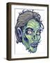 Zombie-Pattern_Head-05-FlyLand Designs-Framed Giclee Print