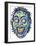Zombie-Pattern_Head-06-FlyLand Designs-Framed Giclee Print
