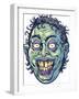 Zombie-Pattern_Head-06-FlyLand Designs-Framed Giclee Print