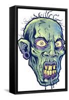 Zombie-Pattern_Head-07-FlyLand Designs-Framed Stretched Canvas