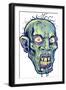 Zombie-Pattern_Head-07-FlyLand Designs-Framed Giclee Print