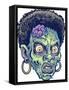 Zombie-Pattern_Head-11-FlyLand Designs-Framed Stretched Canvas