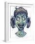 Zombie-Pattern_Head-13-FlyLand Designs-Framed Giclee Print