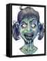 Zombie-Pattern_Head-13-FlyLand Designs-Framed Stretched Canvas