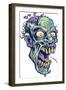 Zombie-Pattern_Head-14-FlyLand Designs-Framed Giclee Print