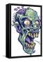 Zombie-Pattern_Head-14-FlyLand Designs-Framed Stretched Canvas