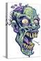 Zombie-Pattern_Head-14-FlyLand Designs-Stretched Canvas