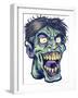 Zombie-Pattern_Head-15-FlyLand Designs-Framed Giclee Print