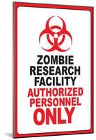 Zombie Research Facility Art Poster Print-null-Mounted Poster