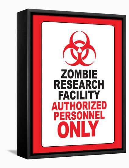 Zombie Research Facility Art Poster Print-null-Framed Stretched Canvas