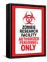 Zombie Research Facility Art Poster Print-null-Framed Stretched Canvas