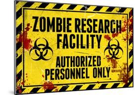 Zombie Research Facility-null-Mounted Poster