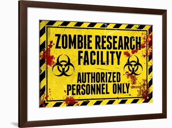 Zombie Research Facility-null-Framed Poster