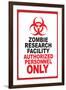 Zombie Research Facility-null-Framed Art Print