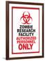 Zombie Research Facility-null-Framed Art Print