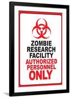 Zombie Research Facility-null-Framed Art Print