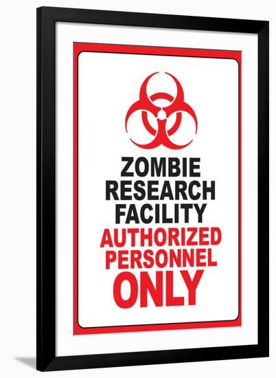 Zombie Research Facility-null-Framed Art Print