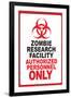 Zombie Research Facility-null-Framed Art Print