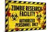 Zombie Research Facility-null-Mounted Poster