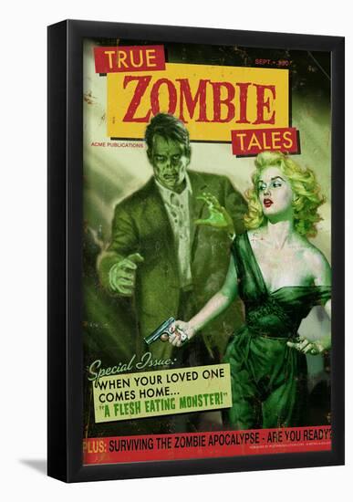 Zombie Tales Pulp-null-Framed Poster