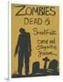 Zombies Dead & Breakfast Halloween-sylvia pimental-Framed Art Print