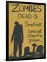 Zombies Dead & Breakfast Halloween-sylvia pimental-Framed Art Print