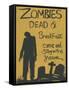 Zombies Dead & Breakfast Halloween-sylvia pimental-Framed Stretched Canvas