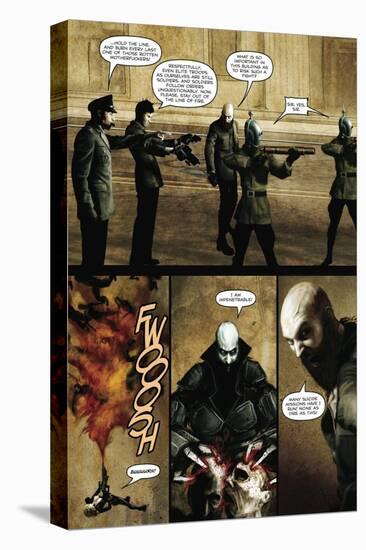 Zombies vs. Robots - Comic Page with Panels-Menton Matthews III-Stretched Canvas