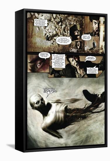 Zombies vs. Robots - Comic Page with Panels-Menton Matthews III-Framed Stretched Canvas