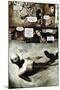 Zombies vs. Robots - Comic Page with Panels-Menton Matthews III-Mounted Art Print