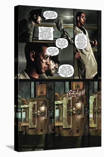 Zombies vs. Robots - Comic Page with Panels-Menton Matthews III-Stretched Canvas